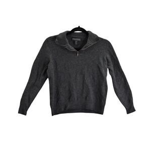 Christian Lacroix 100% Extra Fine Merino Wool Quarter Zip‎ Sweater Men's Large